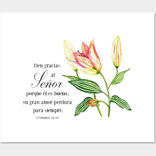 Spanish bible verse 1 Cronicas 16 Posters and Art